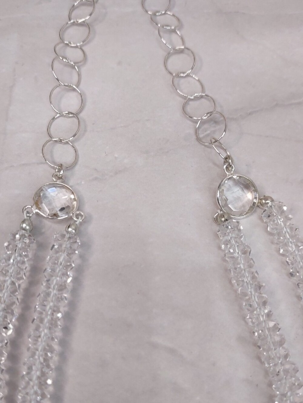 Deb Guyot Herkimer Crystal Quartz/Sterling Silver Necklace - Picture 3 of 6